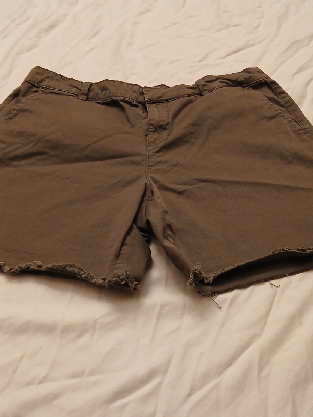 Style & Co. Frayed Hem Bermuda Shorts - Taupe Brown